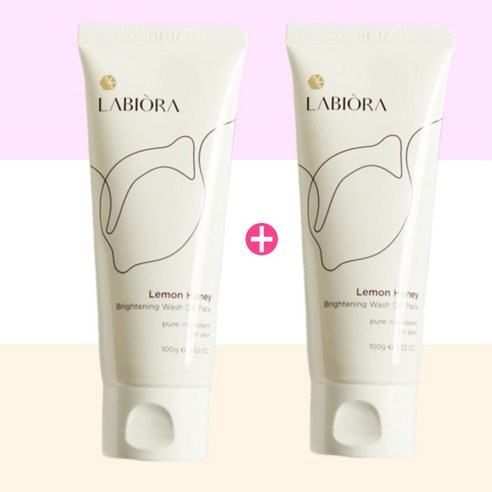 1+1 시즌2 라비오라 레몬허니 워시오프팩 150g 배종옥 레몬꿀팩, 2개입, 1세트