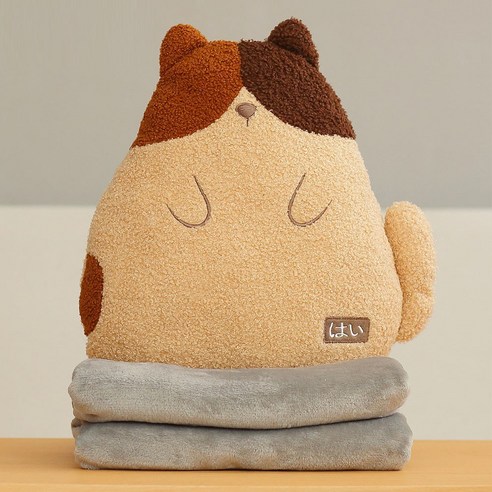 동물 쿠션 담요 CN 극세사 무릎담요 캐릭터 인형 차량용 학생용 블랭킷