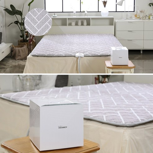 스팀보이 프리미엄 온수매트 – 싱글/더블, 캠핑 및 거실/침대용, 모델 S1911/S1912, 분리 온도 조절 가능 스팀보이보일러