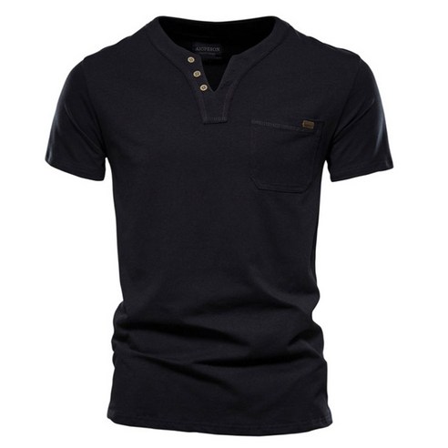 남성 여름 포켓 반팔티 브이넥 남자 티셔츠 WI023T