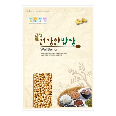햇쌀푸드 국산 백태 콩 5kg 국내 백태콩 대두 메주콩 노랑 노란 두부콩, 1개