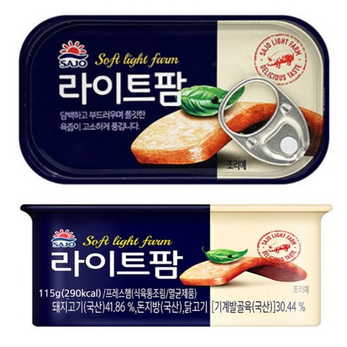 사조해표 라이트팜 115g X12개 햄요리 도시락반찬