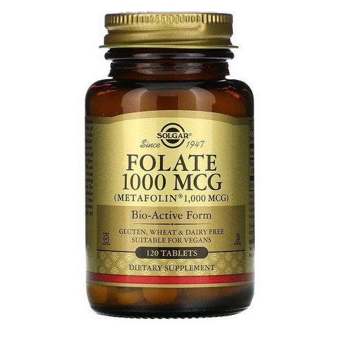 솔가 활성 엽산 활성형 메타폴린 1000mcg 120정 Folate, 1개