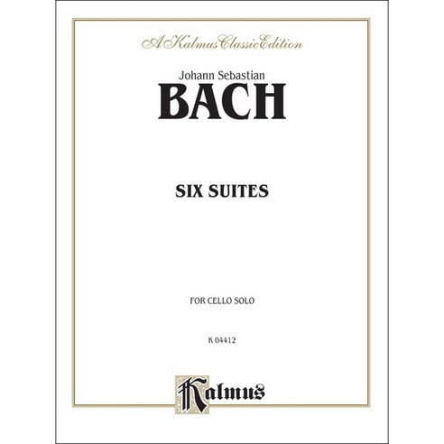 Bach - Six Suites for Cello Solo 바흐 - 6개의 무반주 첼로 모음곡 (BWV 1007-1012) Kalmus 칼무스