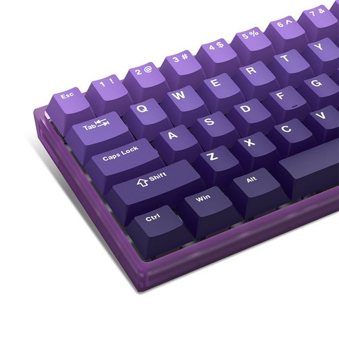 그라데이션 측각 다크 키캡 LED RGB 투과 Cherry PBT 이중사출 키캡, 22. 푸딩 블루, 푸딩 블루, 제조사축