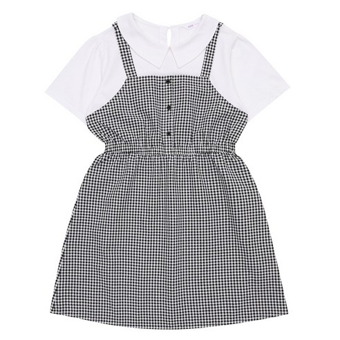 소이 주니어 NC동아쇼핑 !!!초 대박가 할인!!!카라 뷔스티에 체크 원피스 23M1855