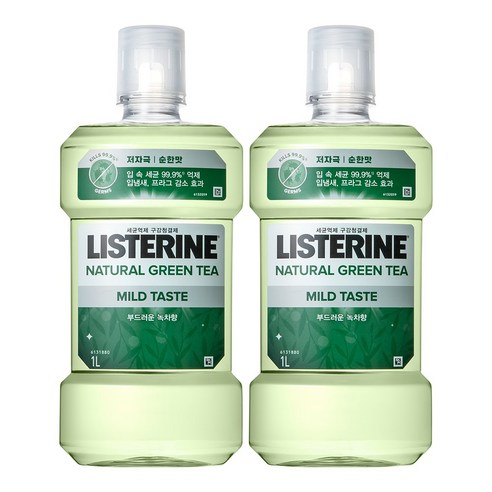 "양치 후에도 찝찝함이 남는다면?" 리스테린 내추럴 그린티 마일드, 숨겨진 구강 고민 해결사! 리스테린마일드