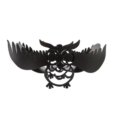 화장지 홀더 종이 롤 보관 랙 욕실 장식 장식품 용 셀프 스탠딩 및 벽 마운트, 큰, 올빼미, 금속