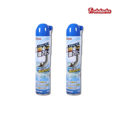 프로닥스 원큐 폼 배수구 다용도 클리너, 2개, 560ml