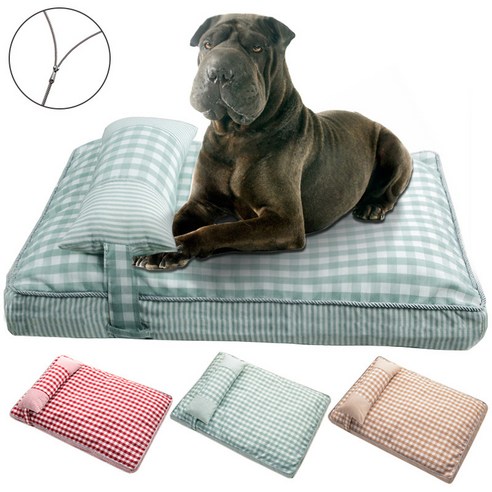 로마팸 강아지 고양이 겸용 쿠션 매트 침대