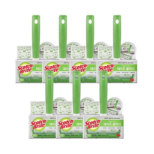 3M 스카치브라이트 베이직 테이프 클리너 중형 핸들1입 + 리필 1입, 3개