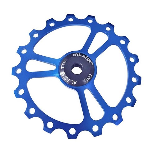 MTB 변속기 풀리 가이드 롤러 세라믹 자키 휠 베어링 풀리 장력 뒷 변속기, 파란색, 69mm, 알루미늄 합금 세라믹