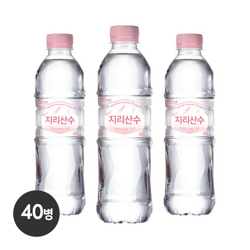 지리산수 핑크 500mlx40병 생수전문배송, 40개, 500ml