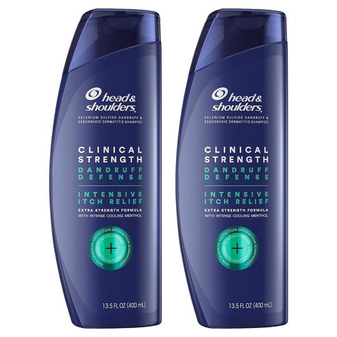 Head and Shoulders 헤드앤숄더 클리니컬 스트렝쓰 비듬 샴푸 일반샴푸, 400ml, 2개