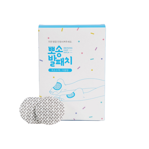 뽀송발 목초수액패치 발바닥패치 발패치 발바닥파스 발팩, 1개, 10매