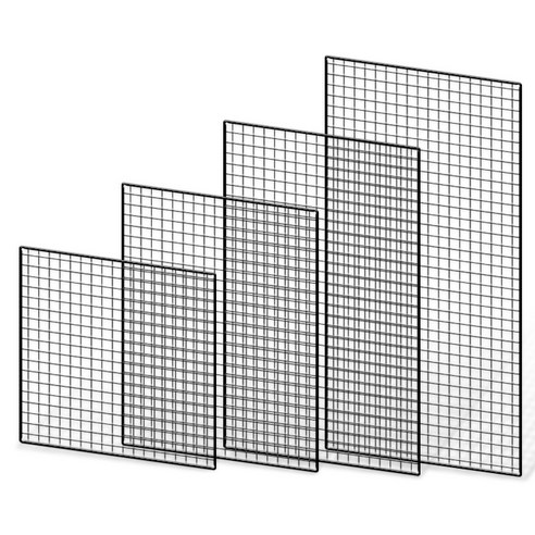 메쉬망 900×900-1800mm인테리어 철망 휀스망 진열대, 블랙 전시용철망