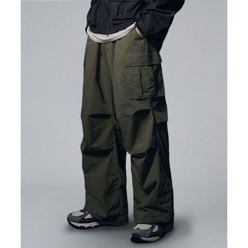 NOT4NERD Parachute Nylon Cargo Pants – Khaki