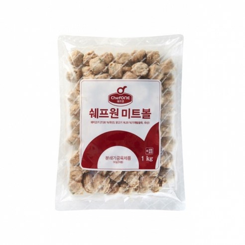 쉐프원 미트볼 대상 1KG, 1개