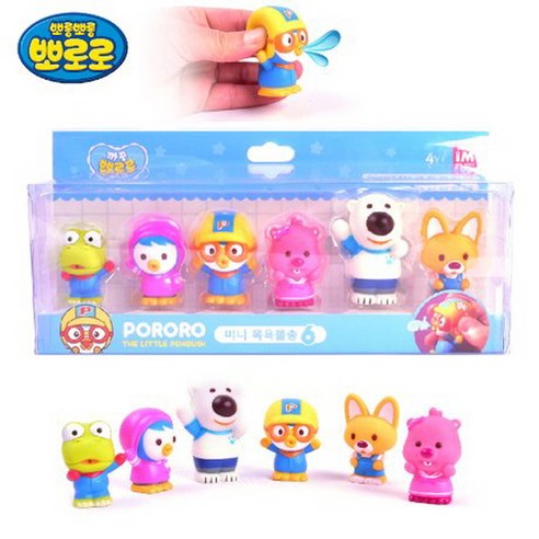 신상품 뽀로로 미니 목욕 물총 6종 세트 뽀로로 크롱 패티 루피 에디 포비, 1개