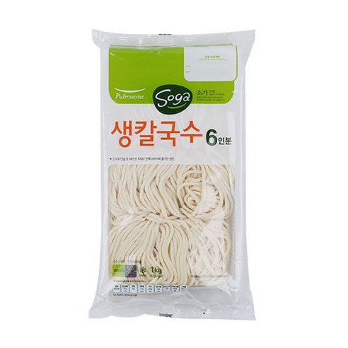 소가생칼국수(6인분)1kg/풀무원-, 1kg, 12개