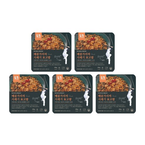 [어부의식탁] 매콤 가리비 시래기 표고밥 230g(전장김20g증정), 5개, 230g