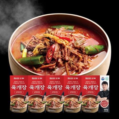 밀팡 얼큰 육개장 500g 5팩, 10개, 450g 삼원가든육개장