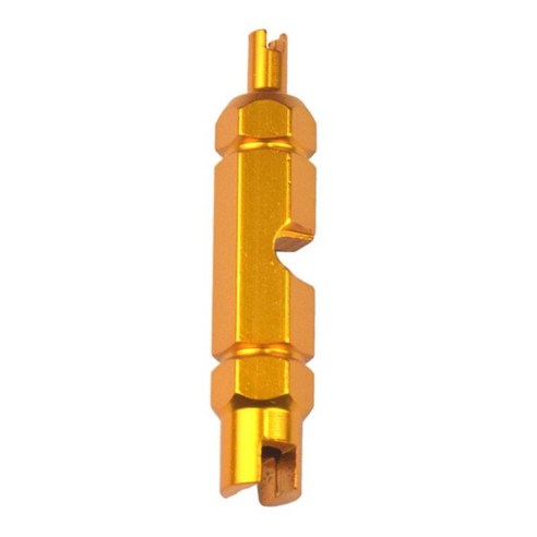 Schrader Presta 부속품을 위한 알루미늄 벨브 핵심 제거제 렌치 산악 자전거, 황금, 54MM, 알루미늄 합금