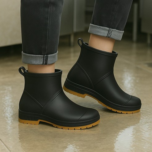 지애랑 발편한 가벼운 남성 여성 장화 미끄럼방지 쿠션 작업용 JR810 PRO 컴포트 레인부츠