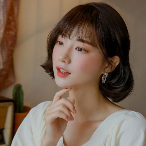 가발매니아 앞머리가발 에어뱅, 내츄럴브라운