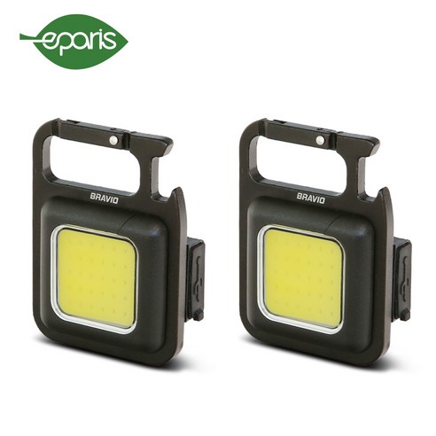 eparis 이파리 카라비너 미니 LED 충전식 마그넷 랜턴 2개 다용도 캠핑 보조랜턴 전기 시설관리 후레쉬