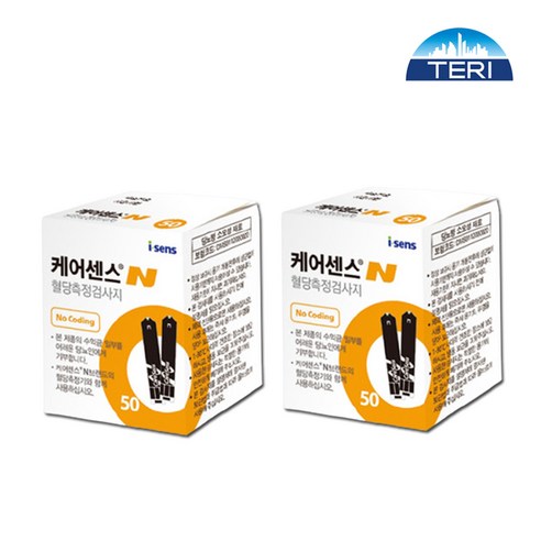 TG 케어센스N 혈당시험지 100매, 50개입, 2개