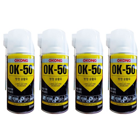 wd40 오공 방청 윤활유 OK-50 360ml, 4개