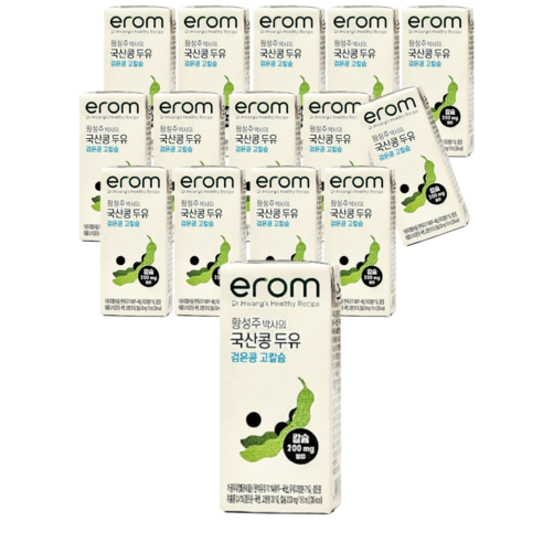 이롬 황성주 국산콩 두유 검은콩, 160ml, 20개