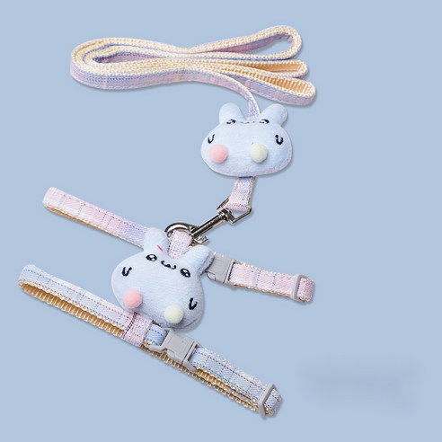 MIRTS 강아지하네스 강아지옷, 파란색, 가슴 둘레: 22-33cm 견인 로프: 1.0*120c