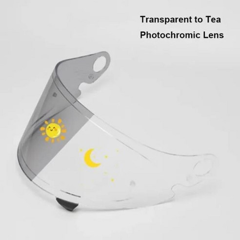 SHOEI 글램스터용 헬멧 바이저 풀페이스 오토바이 렌즈 UV 보호 방수 쉴드, 09 Pochromic