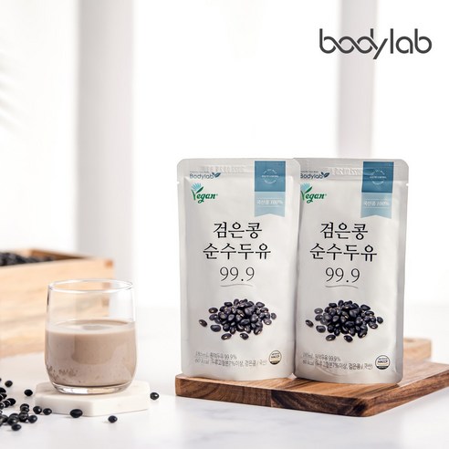 바디랩 검은콩 순수 두유 99.9, 185ml, 40개 
생수/음료