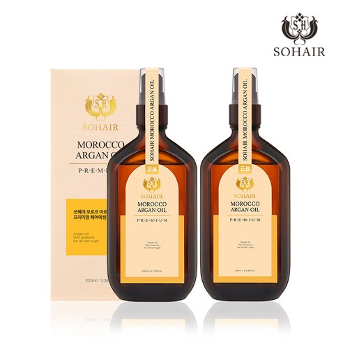 쏘헤어 모로코 아르간 오일 프리미엄 헤어 에센스 3병, 3개, 100ml