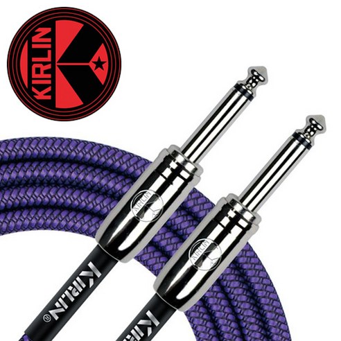 [Kirlin] Entry Woven Instrument Cable 3m (IWCC-201PN/PUA) / 악기케이블, Kirlin Entry Woven 3m (IWCC-201PN/BKA), 1개