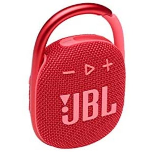 JBL JBL CLIP 4 블루투스 스피커 블랙-실용적인 카라비너가 장착 된 방수 휴대용 뮤직 박스-최대 10 시간의 무선 음악 스트리밍-58575, 06.빨간, 단일옵션