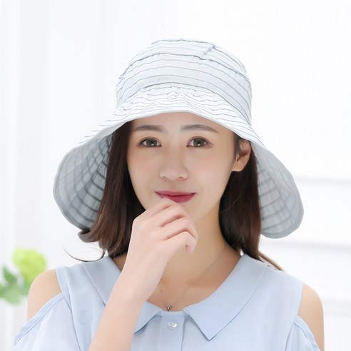 DFMEI 썬캡 여모자 여름공수 챙 선캡 접이식 여행 비치 등산 모자 선캡입니다., DFMEI 그레이요