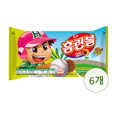 해태제과 홈런볼 초코 46g x 6개