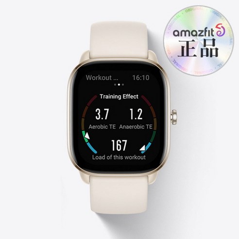 GTS4 mini 어메이즈핏 스마트워치 국내 정식 발매 한글판, 문라이트 화이트