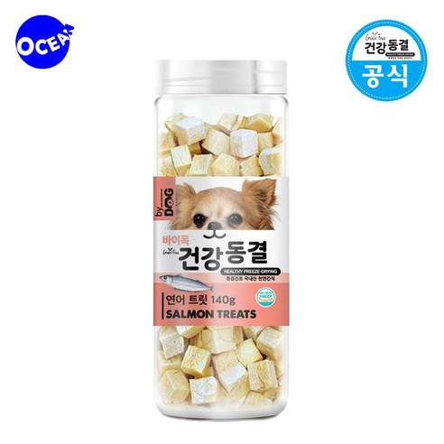 닥터독 강아지 동결건조 트릿 140g, 연어, 1개