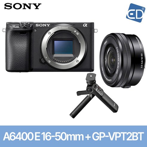 소니정품 A6400 16-50mm 128패키지 미러리스카메라/ED, 15 소니A6400블랙+16-50mm+VPT2BT