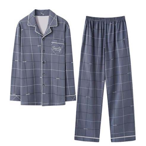 포근함에 스타일까지! ANYOU 체크 잠옷으로 꿀잠 예약하세요.