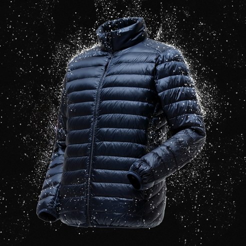 남성용 경량 방수 패커블 퍼퍼 재킷 스탠드 칼라 다운 코트 가을 겨울 남성 패션 2023