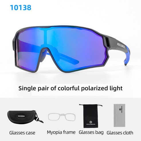ROCKBROS 사이클링 선글라스 여자 남자 자전거 편광 UV400 고글 MTB FIETSBRIL LUNETTE CYCLISME 안경, SP214BK