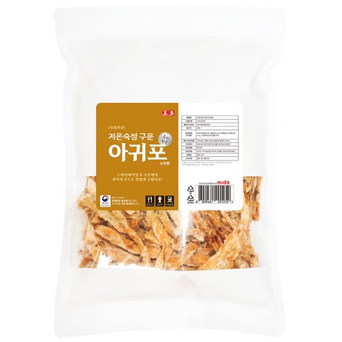 미다몰 저온숙성 구운 아귀포 특대량, 1개, 500g