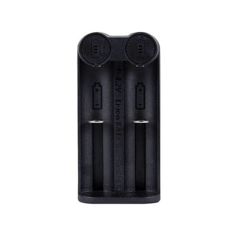 대륙의실수 몬스터파워 2구 배터리 충전기 18650 21700 26650 C타입 리튬이온, 1개 밧데리충전기