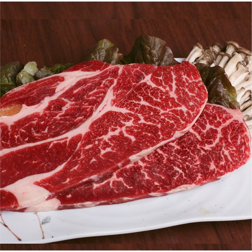 부드러운 식감과 풍부한 육즙의 미국산 초이스급 등심